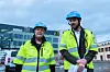 Arbeids- og inkluderingsminister Marte Mjøs Persen og næringsminister Jan Christian Vestre besøkte Voldsløkka skole i Oslo da regjeringen presenterte nye krav i Norgesmodellen for offentlige anskaffelser. Foto: Arbeids- og inkluderingsdepartementet