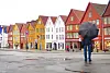 Bystyret i Bergen har sagt vedtatt bybanetrasé til Åsane langs Bryggen i Bergen. Foto: Gorm Kallestad / NTB