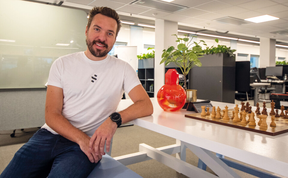 Medgründer og teknologidirektør Carl Christensen i Spacemaker forteller at Byggenæringens innovasjonspris henger høyt. Medgründer og teknologidirektør Carl Christensen i Spacemaker forteller at Byggenæringens innovasjonspris henger høyt.