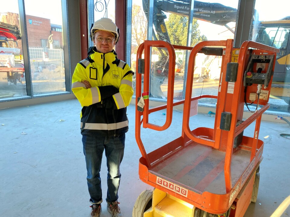 Arbeidsleder på prosjektet, Kasper Hagestande. Klikk for større versjon Arbeidsleder på prosjektet, Kasper Hagestande.