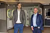 Håkon G. Kristiansen, strategidirektør i Mestergruppen, og Thorbjørn Theie, administrerende direktør i VVS Norge. Foto: Heidi Mindrebøe