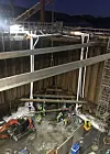 Over frostblokken er reparasjon av bunnplata i gang. Foto: Geofrost