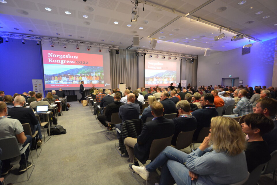 Rundt 330 deltagere er samlet på Norgehus-kogressen på Scandic Ørnen i Bergen.
