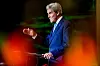 USAs klimautsending John Kerry talte fredag under 50-årsdagen til Klima- og miljødepartementet i Oslo. Foto: Ørn E. Borgen / NTB