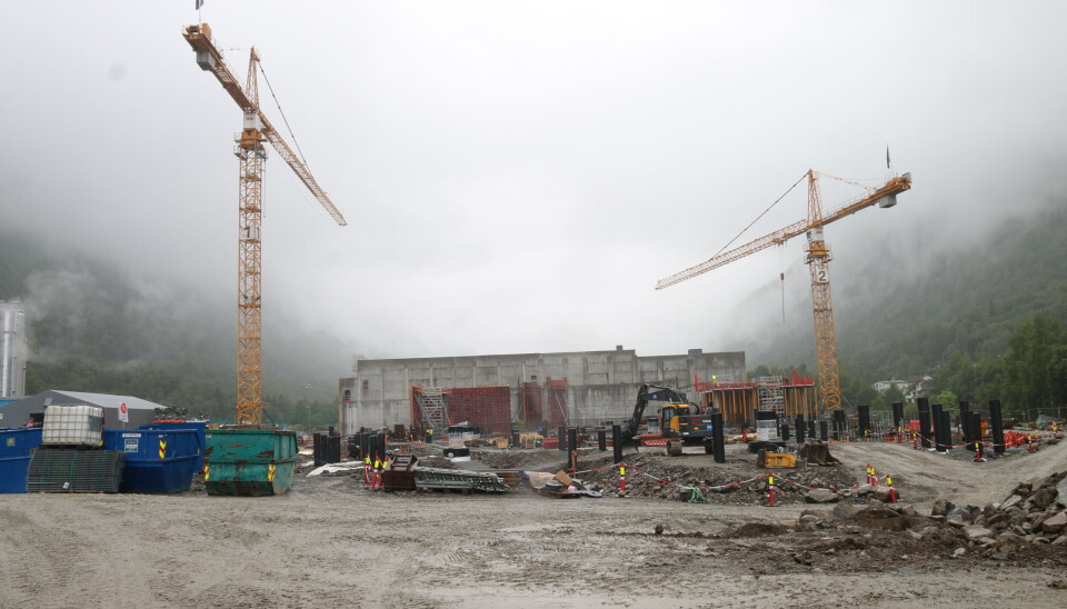 Fra et Total Betong-prosjekt i Rjukan.