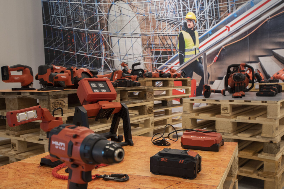 48 maskiner, fire batterier og tre ladere fra Hilti lanseres i oktober.