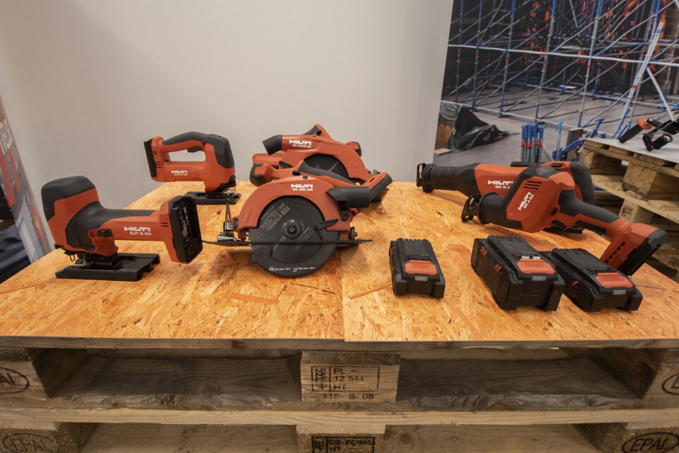 48 maskiner, fire batterier og tre ladere fra Hilti lanseres i oktober.