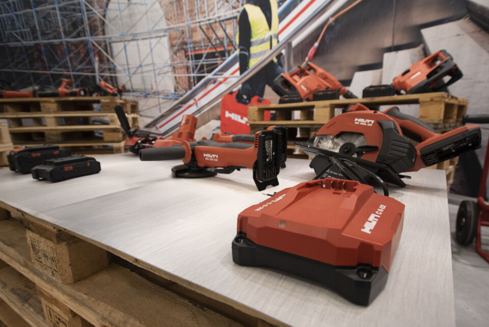 48 maskiner, fire batterier og tre ladere fra Hilti lanseres i oktober.