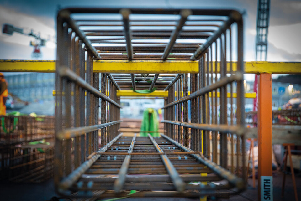 Heldigvis er armeringsarbeid fotografert undervegs, nå er dette skjult av betong.Foto: Elisabeth Sahl, Woldcam