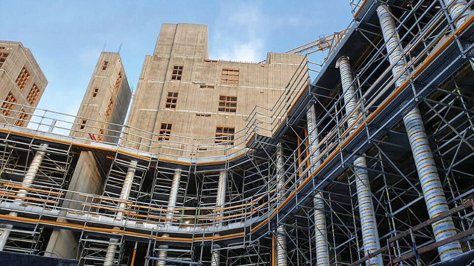 Alle hovedbyggene reises med et stort indre atrium. Foto: Ingveig Tveranger/Nye SUS.