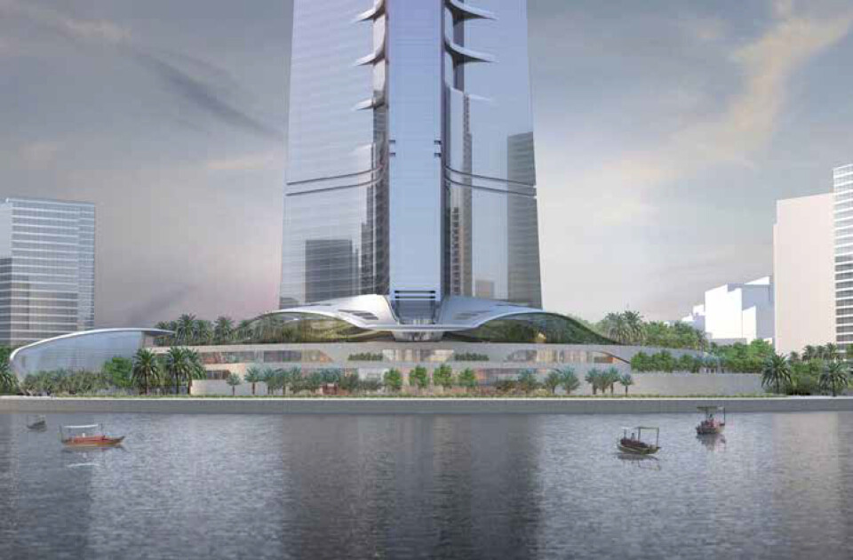 Rekordprosjektet Jeddah Tower starter opp igjen. Prosjektet har tidligere gått under navnet Kingdom Tower. Illustrasjon: Adrian Smith + Gordon Gill Architecture