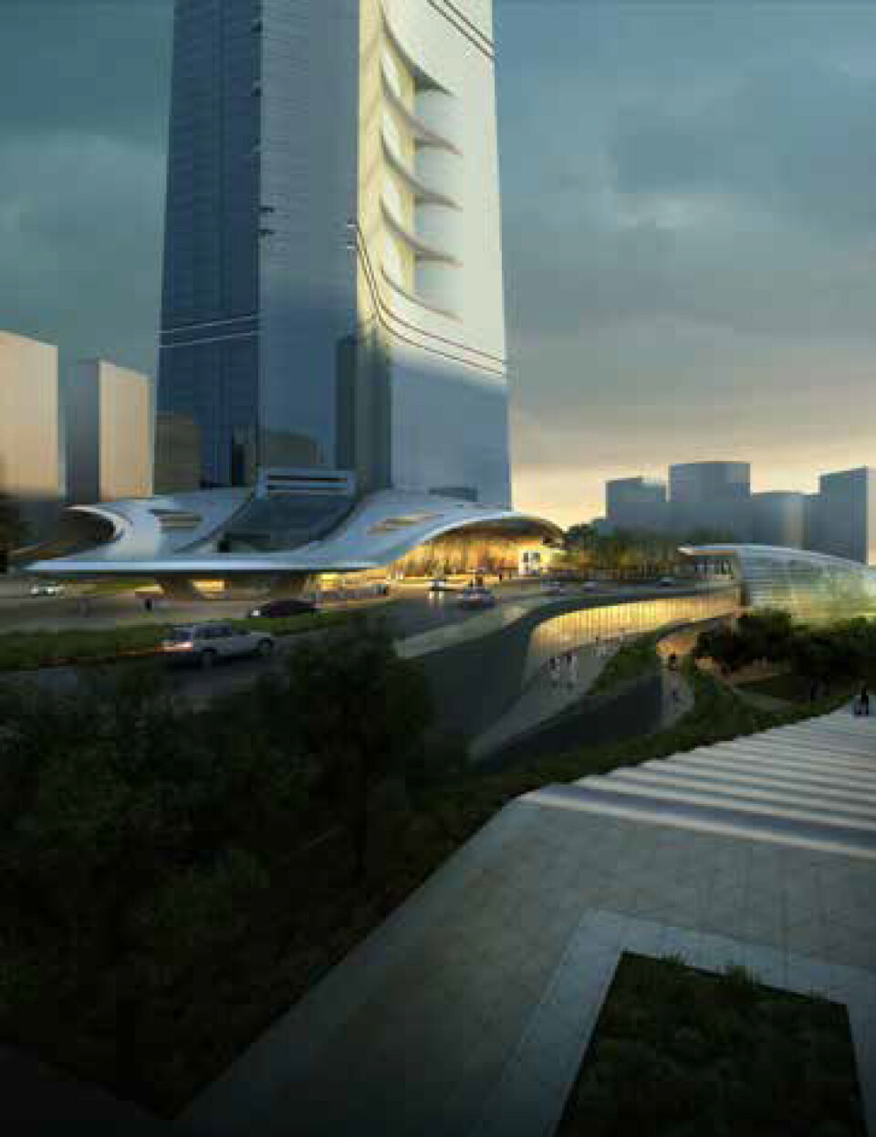 Rekordprosjektet Jeddah Tower starter opp igjen. Prosjektet har tidligere gått under navnet Kingdom Tower. Illustrasjon: Adrian Smith + Gordon Gill Architecture