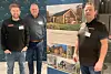 Espen Abedissen (prosjektleder) (f.v.), Henning Aasebø (daglig leder) og Nils Fagerdal (arkitekt). Foto: Nordbohus