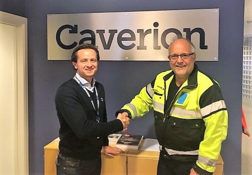Bjørn Arild Lerjemark i (til venstre) og Rørlegger’n Innlandet-sjef Geir Nysveen. Bjørn Arild Lerjemark i Caverion (til venstre) og Rørlegger’n Innlandet-sjef Geir Nysveen. Foto: Caverion
