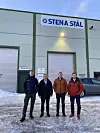 Jørn Brynildsen daglig Leder Stena Stål AS), Stein-Yngve Iversen (direktør Smith Stål), Erlend Ringsgård (Stena Stål), Emil Onstad (Smith Stål). Foto: Smith Stål