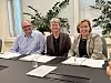 Fra venstre Ivar Galaaen, direktør AF Anlegg, Anna Maria Aursund, direktør i Vann- og avløpsetaten og Grethe Bergly, konsernsjef i Multiconsult. Foto: Gro Haldis Elden