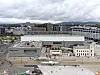 Dronebilde av det nye Nasjonalmuseet som åpner 11. juni. Foto: Cornelius Poppe / Gorm Kallestad / NTB