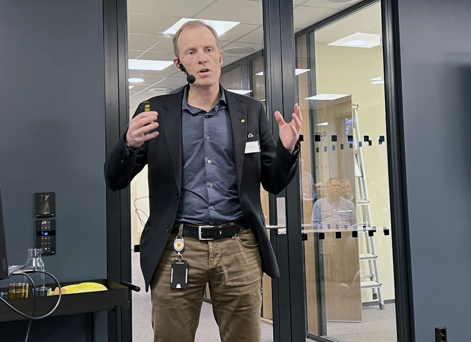 Konsernsjef Eirik Gjelsvik i Backe.