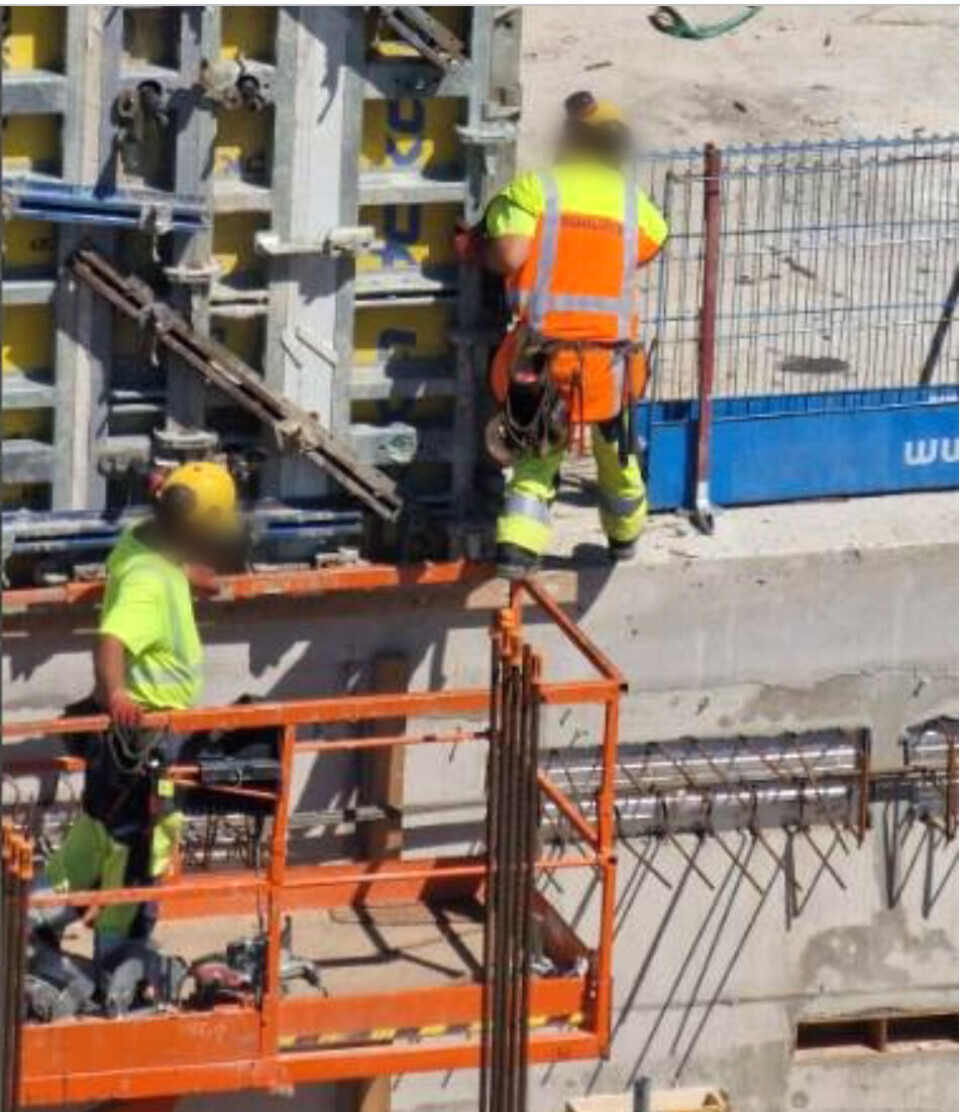 Bildet som var vedlagt avviksmeldingen viser hva som skjer. Bildet som var vedlagt avviksmeldingen viser hva som skjer. Foto: privat