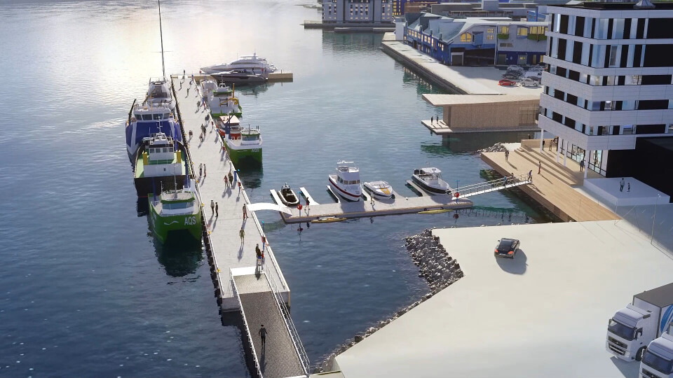 Sortland Pool Ny servicebrygge i Sortland Havn