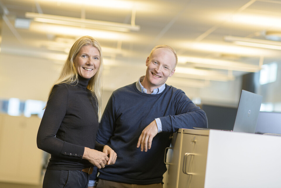 Administrerende direktør Janne Aas-Jakobsen i Consigli og leder for digital innovasjon i Rejlers, Anders Jensen Jåma. Administrerende direktør Janne Aas-Jakobsen i Consigli og leder for digital innovasjon i Rejlers, Anders Jensen Jåma. Foto: Vegard Breie