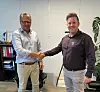 Daglig leder i Bertelsen & Garpestad, Øyvind Langemyr og Tom Egeli, daglig leder i V&T Entreprenør.