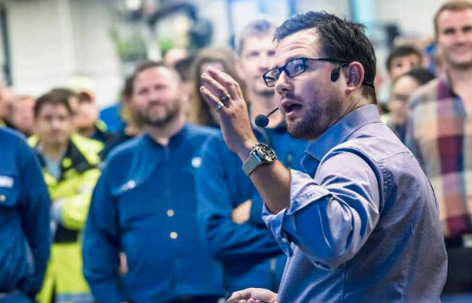 Administrerende direktør i , Anders Berg.