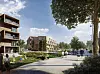 Smestuløkka i den nye bydelen Gystadmarka på Jessheim. Illustrasjon: DARK Arkitekter