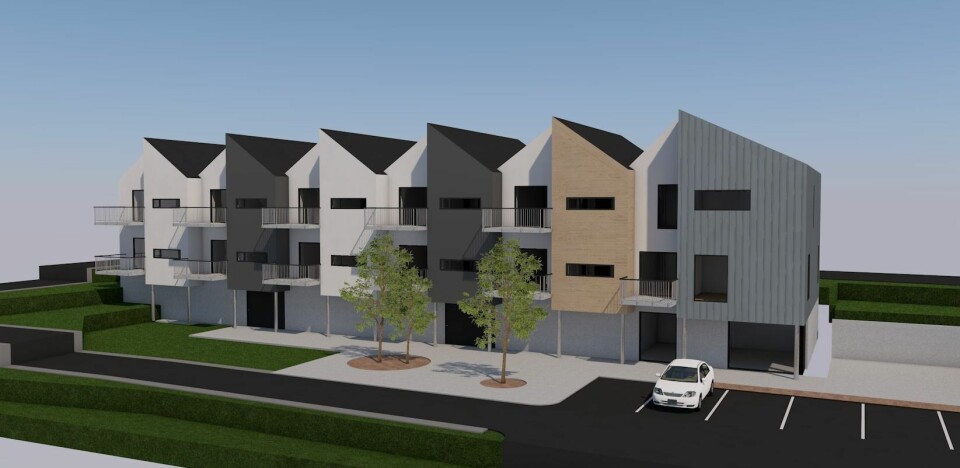 Boger Bygg skal bygge omsorgsboliger for Eidsberg kommune. Illustrasjon: Arkama Arkitekter