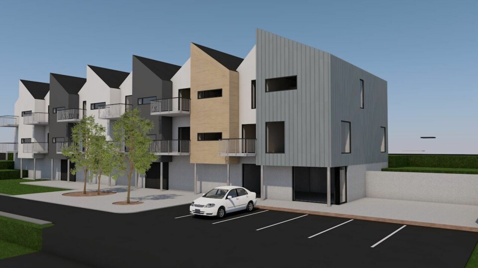 Boger Bygg skal bygge omsorgsboliger for Eidsberg kommune. Illustrasjon: Arkama Arkitekter
