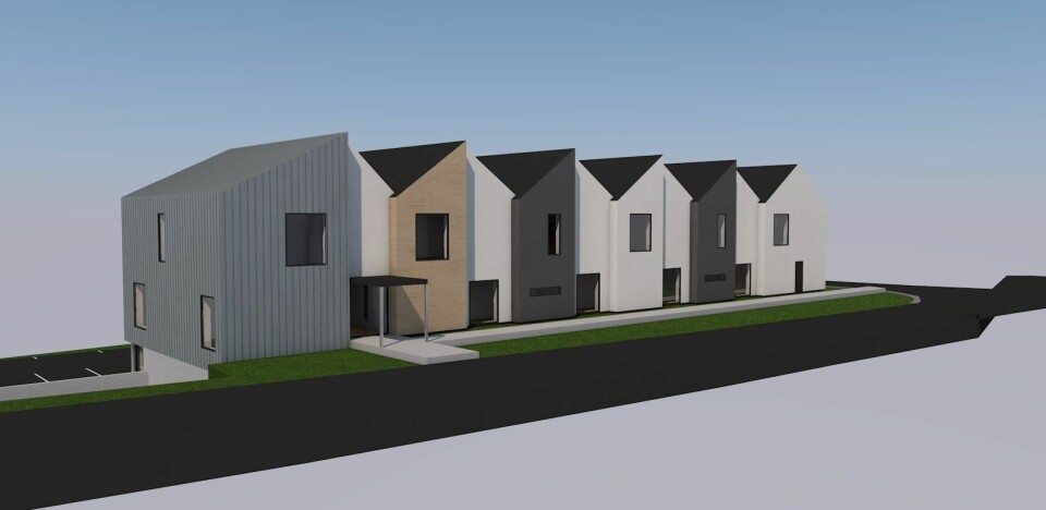 Boger Bygg skal bygge omsorgsboliger for Eidsberg kommune. Illustrasjon: Arkama Arkitekter