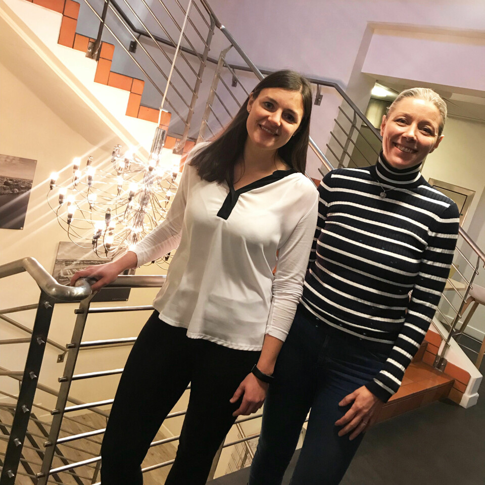 Marte Kleiven (t.v.) og Lene Vedal Moore. Klikk for større versjon