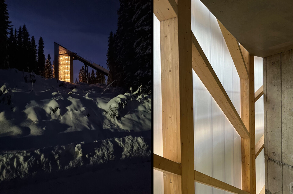Å bygge en hoppbakke er ikke noe man gjør så ofte. Asplan Viak samarbeidet med tyske arkitekter med bred hoppbakke-erfaring for å løse nye Granåsen. Å bygge en hoppbakke er ikke noe man gjør så ofte. Asplan Viak samarbeidet med tyske arkitekter med bred hoppbakke-erfaring for å løse nye Granåsen. Foto: Asplan Viak