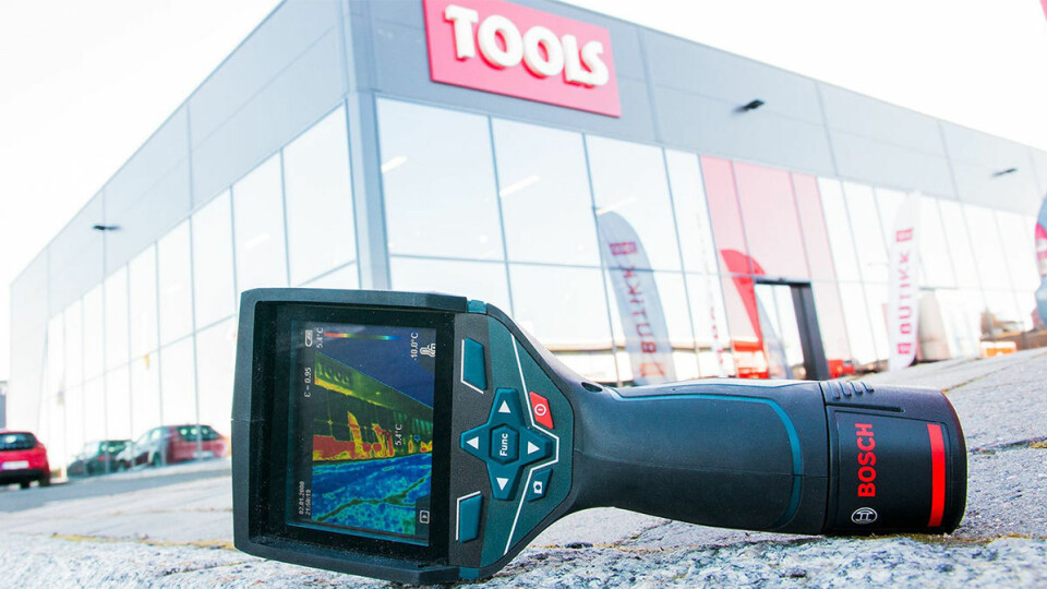 Det nye varmekameraet fra Bosch er både lett og robust.
