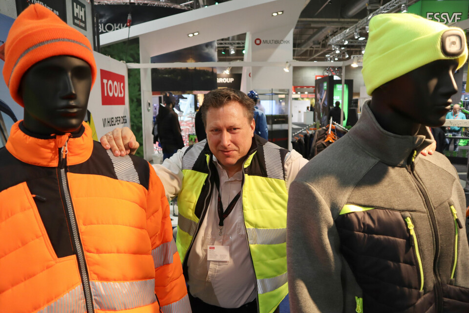 - Kundene blir mer og mer opptatt av passform og design, sier Marc Ceder i Portwest. Det irske arbeidstøymerket er nytt på det norske markedet og selges via Tools-kjeden. Foto: Svanhild Blakstad