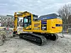 Komatsu har produsert fem testmaskiner av den elektriske 23-tonneren PC210E, og en av de skal tilbringe de neste tre årene i Norge. I slutten av april tar el-graveren en pause fra testingen for å vise seg frem under Vei og Anlegg. Foto: Hesselberg.