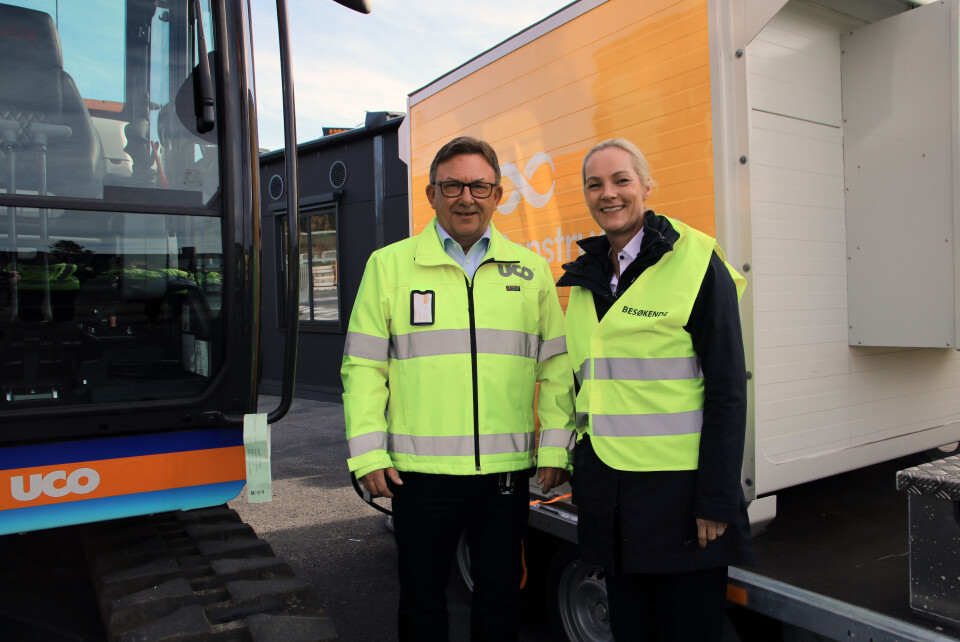 Administrerende direktør Jostein Stormo i UCO og daglig leder Kristin Sæterøy i Ohmia Construction opplever stor interesse rundt deres løsninger. Administrerende direktør Jostein Stormo i UCO og daglig leder Kristin Sæterøy i Ohmia Construction opplever stor interesse rundt deres løsninger.