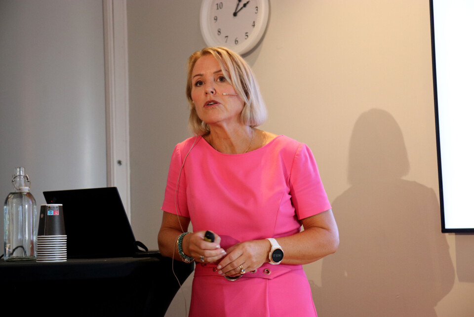 RIF-direktør Liv Kari Skudal Hansteen understreket at vi må håndtere vannet og bruke det som en ressurs. RIF-direktør Liv Kari Skudal Hansteen understreket at vi må håndtere vannet og bruke det som en ressurs. Foto: Christian Aarhus