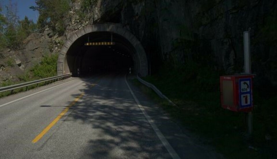 Fodnestunnelen i Lærdal skal oppgraderes. Fodnestunnelen i Lærdal skal oppgraderes. Foto: Vegbilder