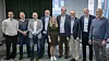 Den nye ledergruppen for Assemblin Caverion Norge: F.v. Bjørn Arild Lerjemark, Geir Nygaard, Torkil Skancke Hansen, Knut Erik Melstrøm, Siri Forsberg, Leif Stensrud, Knut Gaaserud, Roar Andersen og Jon Hilmo Stolstø. Foto: Kjetil Rimehaug