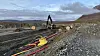 Stor anleggsvirksomhet med tilrettelegging av campen i Akkasæter. Foto: Forsvarsbygg