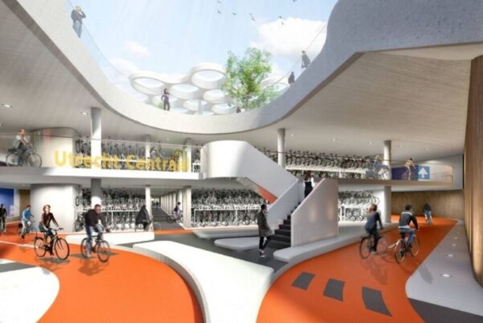 Slik skal sykkelanlegget se ut når det står ferdig. Illustrasjon: BAM