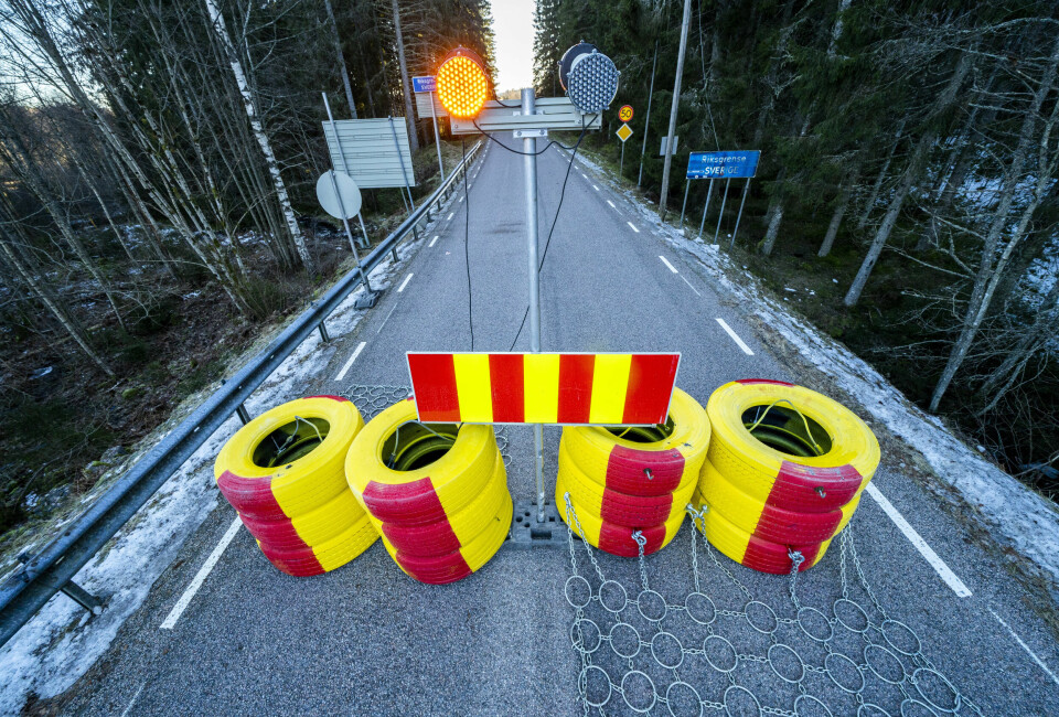 En av grenseovergangene til Sverige.