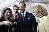 Næringsminister Jan Christian Vestre (Ap), kronprins Haakon og digitaliserings- og forvaltningsminister Karianne Oldernes Tung (Ap) er på plass i San Francisco for å snakke om grønn omstilling. Foto: Jeff Chiu / Ap / NTB
