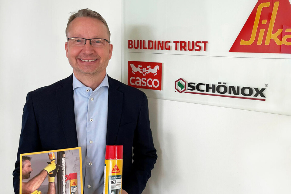 Salgsdirektør Alex Kristensen i Sika Norge.