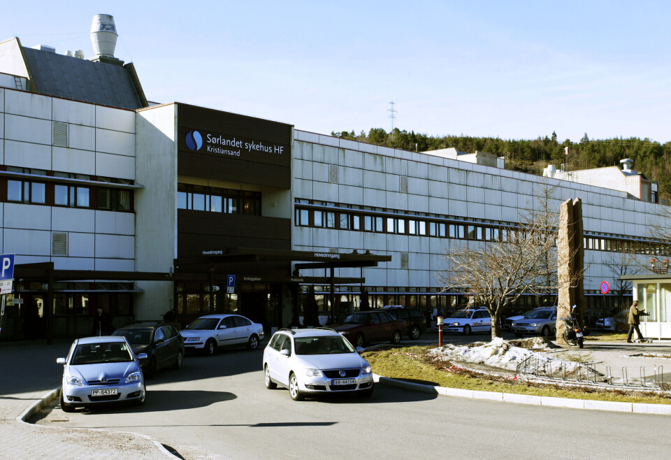 Sørlandet sykehus.