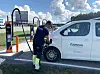 Elektrifisering av servicebilene er et viktig skritt for Caverion for å redusere utslipp.