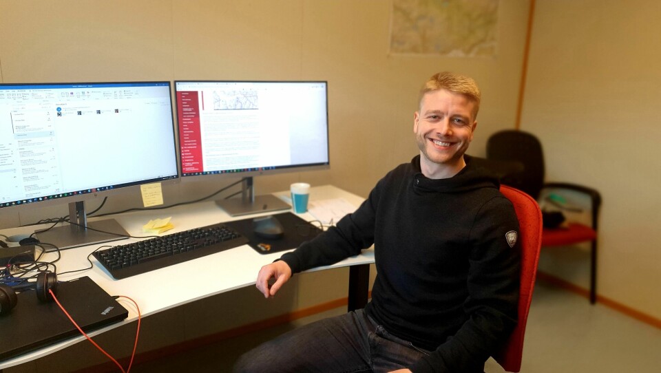 Christian Rekve Bryn, gruppeleder for flom i vassdrag og skred. Klikk for større versjon