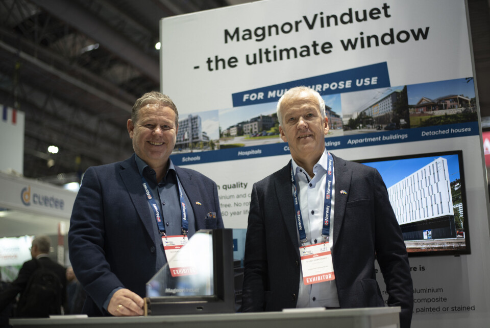 Ole-Vidar Skaathun (til venstre) og Sturle Sorstronen i Magnorvinduet under Rebuild Ukraine. Ole-Vidar Skaathun (til venstre) og Sturle Sorstronen i Magnorvinduet under Rebuild Ukraine.