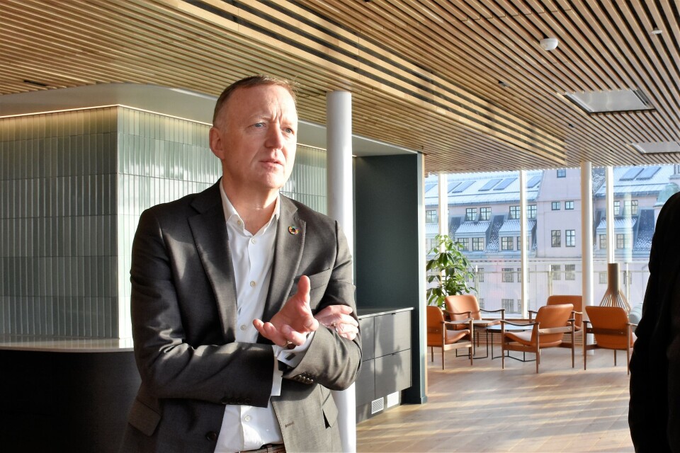 Statsbygg-sjef Harald Vaagaasar Nikolaisen. Statsbygg-sjef Harald Vaagaasar Nikolaisen. Foto: Stefan Offergaard